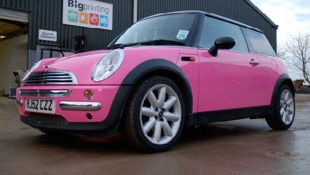 Mini colour change -  pink vinyl