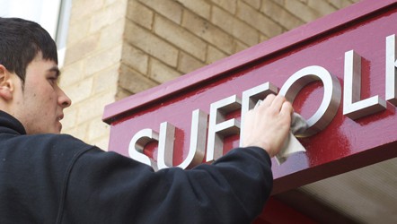 Stainless Steel Built up Lettering, installed at Luminus